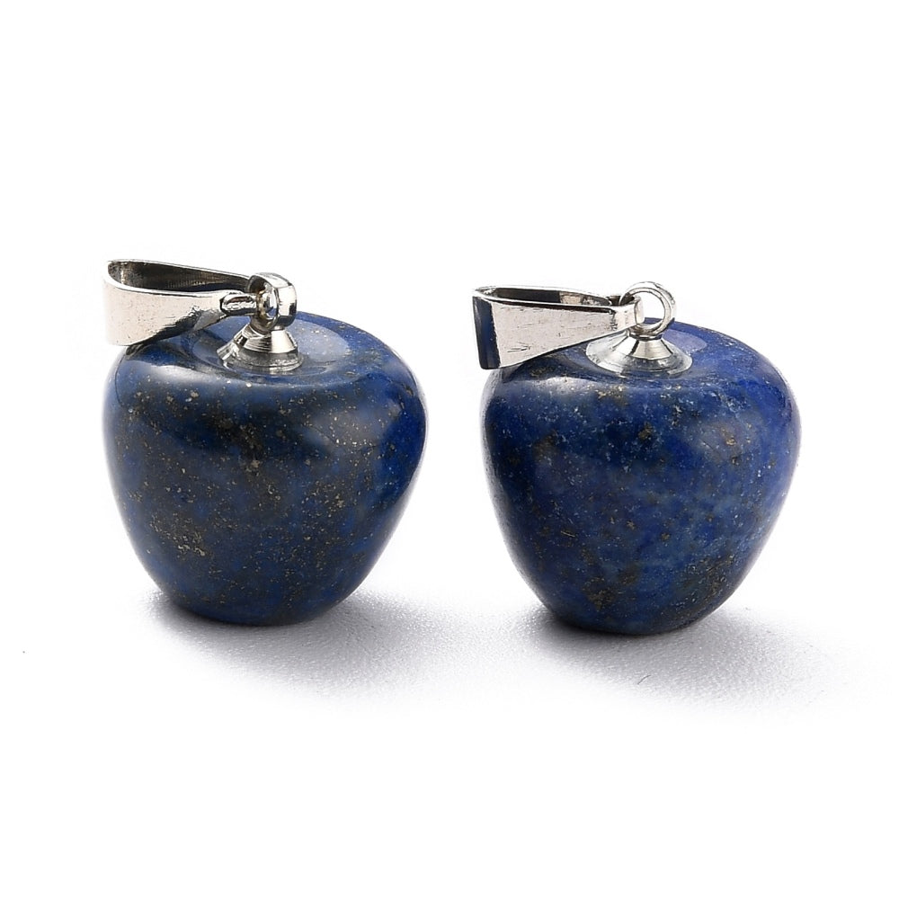 Pendentif lapis lazuli forme pomme