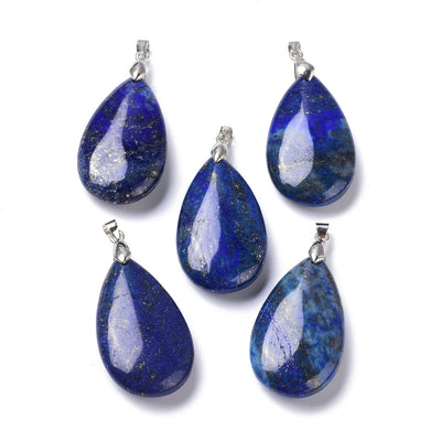 Pendentif lapis lazuli forme larme