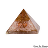 Orgonite Pyramide Quartz Rose - Bijoux Zen Réunion