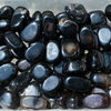 Agate noire pierre roulée